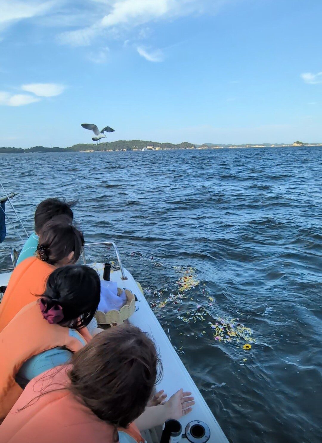 塩竈出航・松島湾近海でのお父様の海洋葬